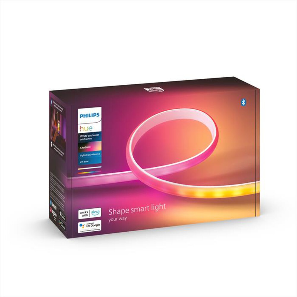 "PHILIPS - HUE LIGHTSTRIP GRADIENT STRISCIA 2 M ESTENSIBILE-Bianco"