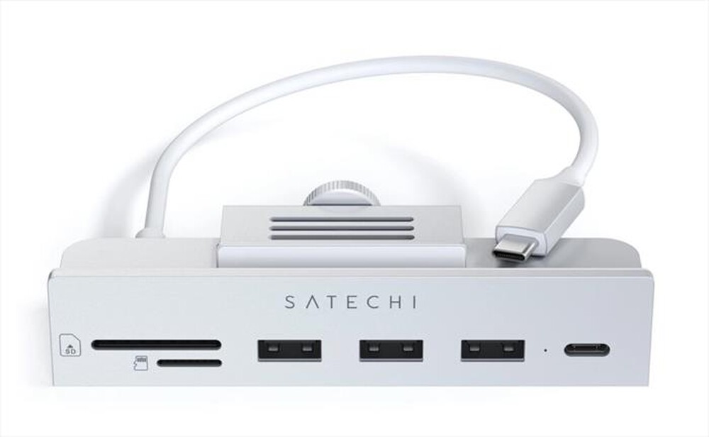 "SATECHI - HUB USB-C CON MORSETTO PER IMAC 24-Space Gray"