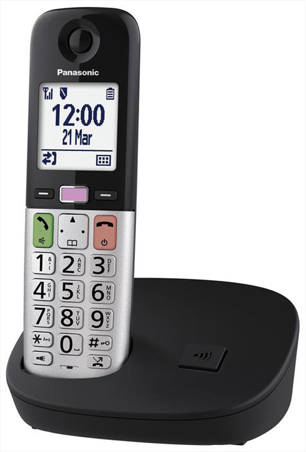 "PANASONIC - Cordless KX-TGU410EXB-Nero/Silver"
