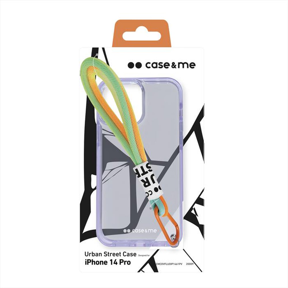 "CASEME - Cover CMCOVFLUOIP1461PV per iPhone 14 Pro-Viola"