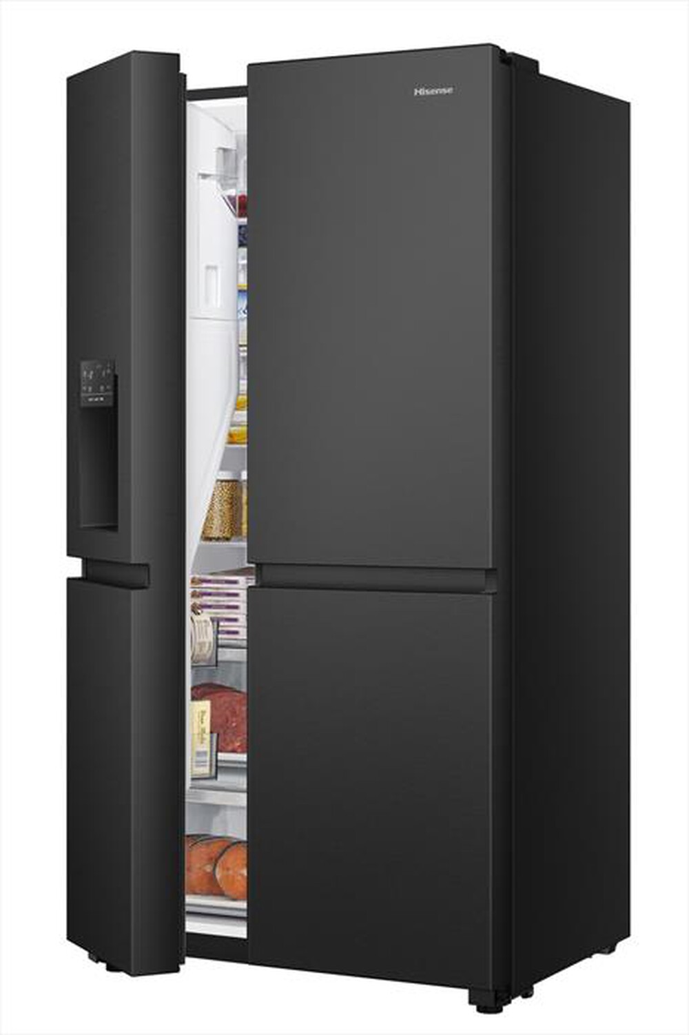 Immagine del prodotto HISENSE - Frigorifero side by side RS818N4TFE Classe E 632lt-Black Inox