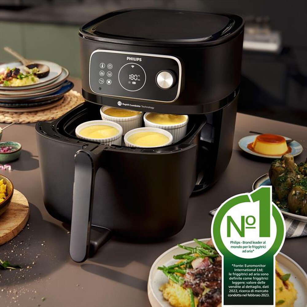 "PHILIPS - FRIGGITRICE AIRFRYER SERIE 7000 DA 8.3L HD9876/90-nero"