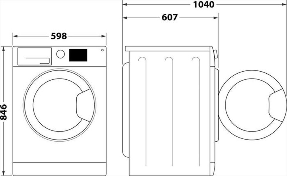 Immagine del prodotto INDESIT - Asciugatrice C YD 93D WW IT 9Kg Classe D-Bianco