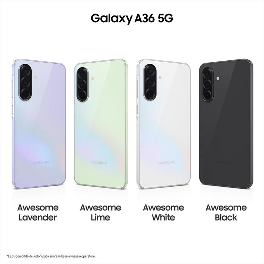 Immagine del prodotto SAMSUNG - Smartphone Galaxy A36 5G 128GB-Awesome Lime