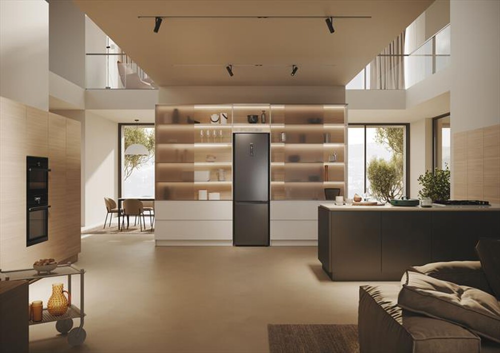 Immagine del prodotto HAIER - Frigorifero combinato HTR3518ENMX Classe C 406 lt-Nero