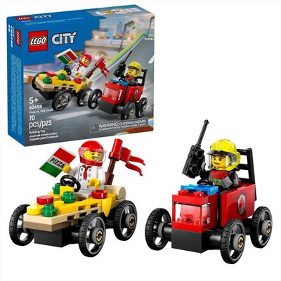 LEGO - CITY Pack veicoli da corsa: pizzaiolo - 60458-Multicolore