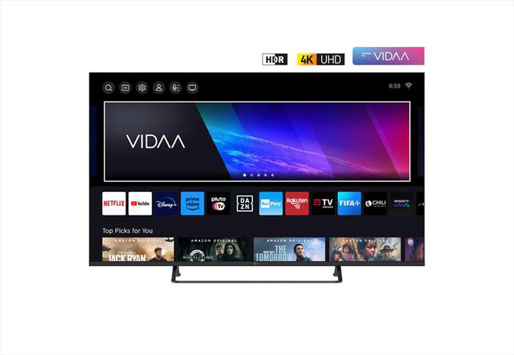 Immagine del prodotto TELESYSTEM - Smart TV LED UHD 4K 50" SMV13 VIDAA-BLACK