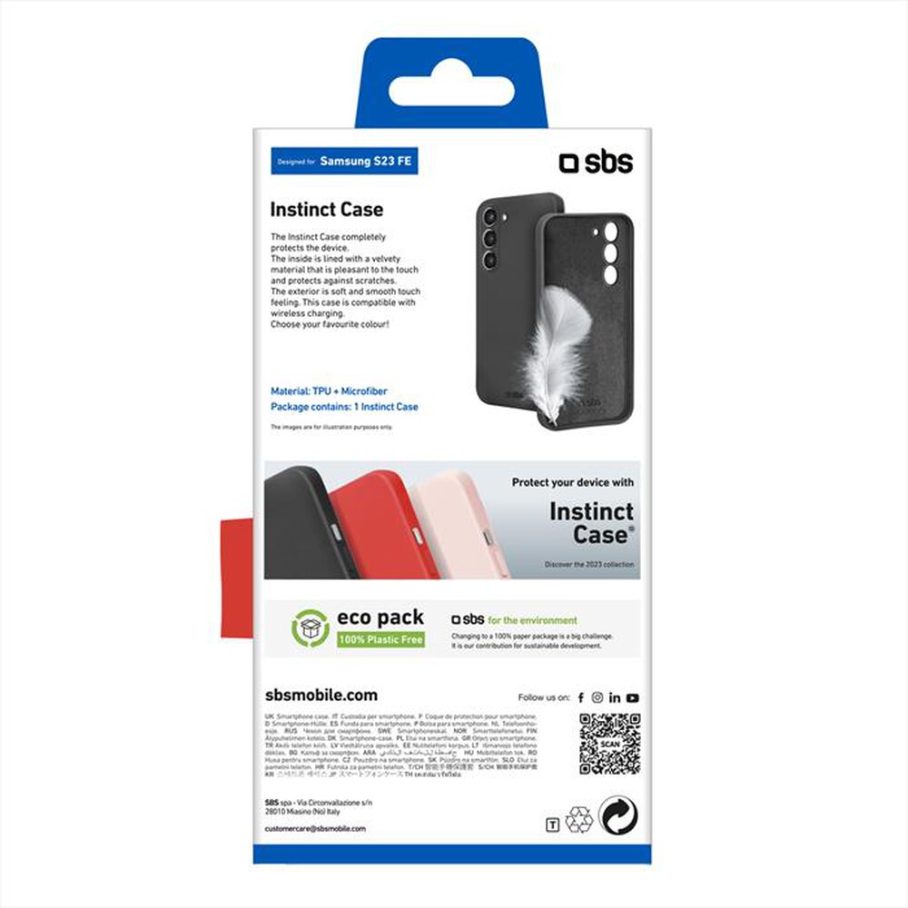 Immagine del prodotto SBS - Cover Instinct TEINSTSAS23FEK per Samsung S23 FE-Nero
