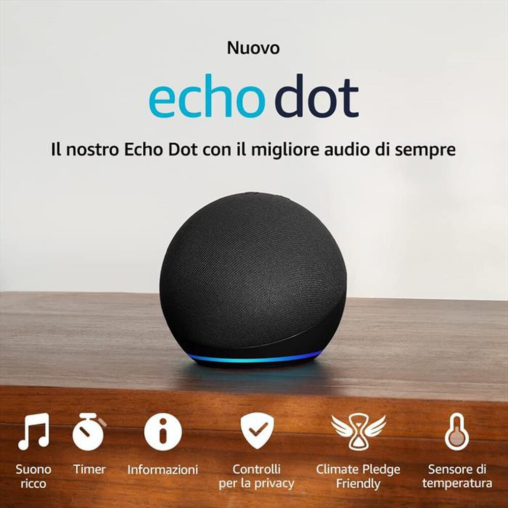 "AMAZON - Speaker ECHO DOT 5 GENERAZIONE-Antracite"
