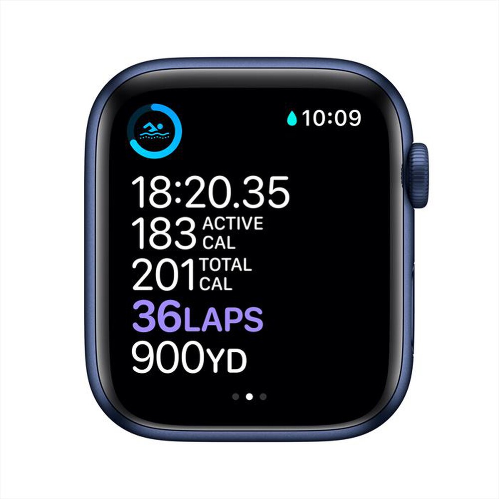 "APPLE - Watch Series 6 GPS 44mm Alluminio Blu-Cinturino Sport Blu"