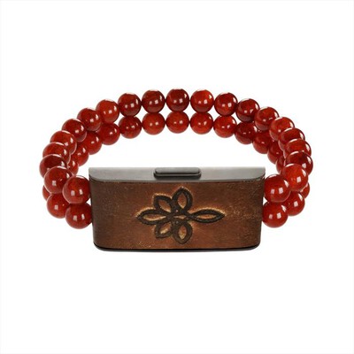 MYLUMI - Bracciale wellness SHAMBALLA PLUS-Corniola Piccolo