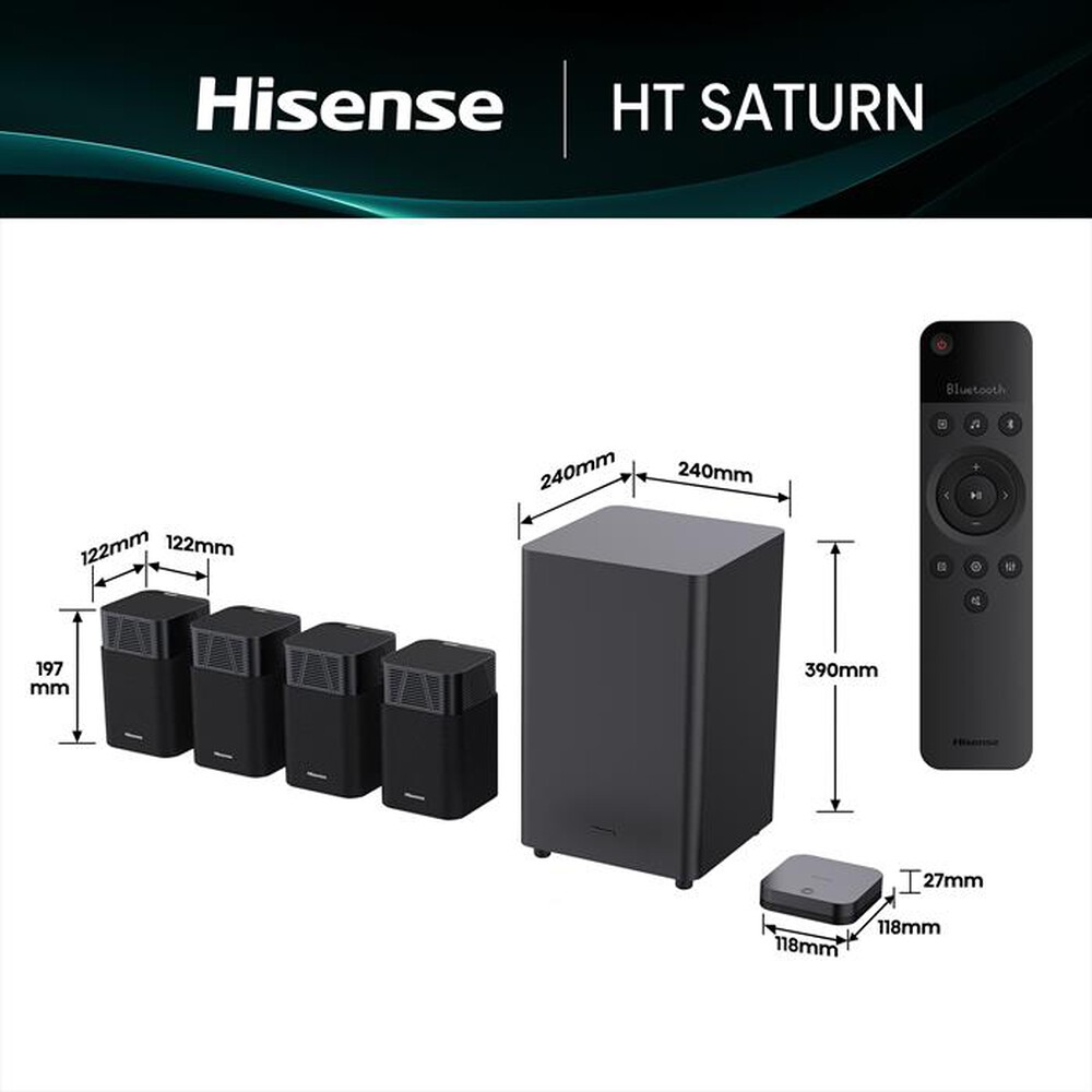 Immagine del prodotto HISENSE - Home Theatre HT SATURN-NERO