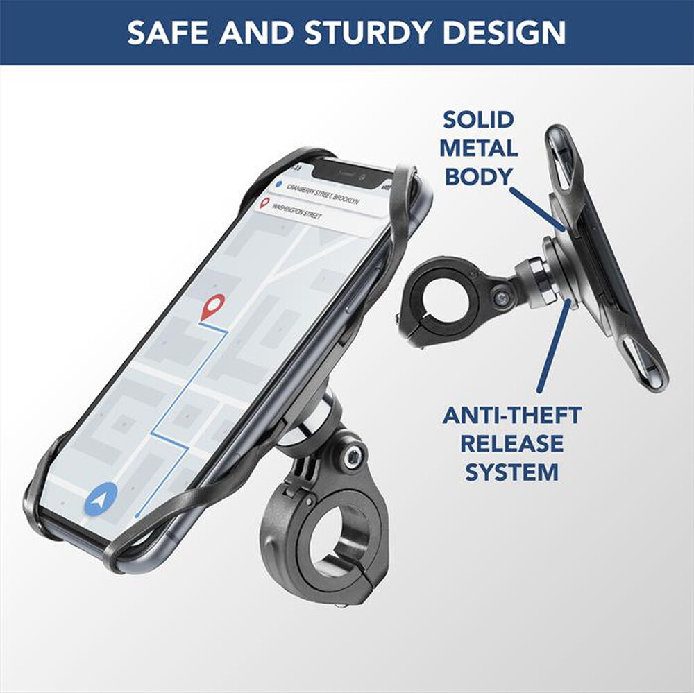 Immagine del prodotto CELLULARLINE - BIKEHOLDERPROK Supporto da manubrio universale-Nero