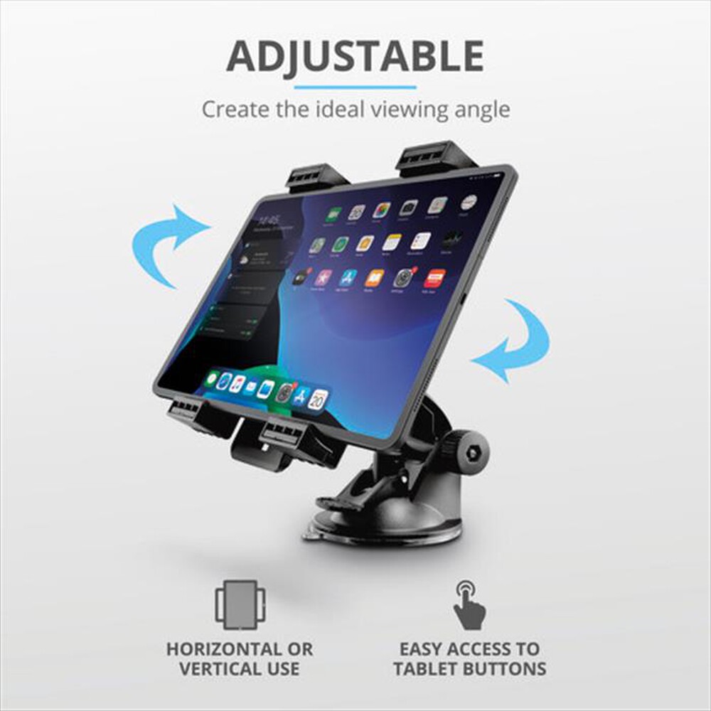 "TRUST - TURO TABLET WINDSHIELD CAR HOLDER-Black"