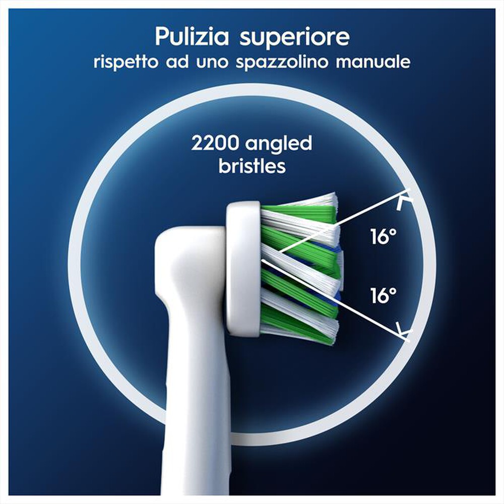 "ORAL-B - TESTINE PRO CROSS ACTION 3 TESTINE-BIANCO"