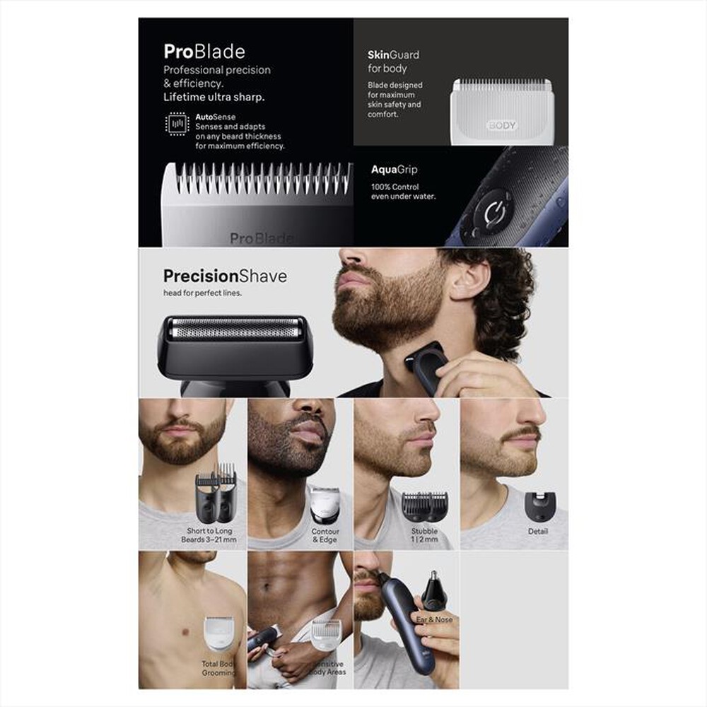 Immagine del prodotto BRAUN - Rasoio AIO 7540-BLU