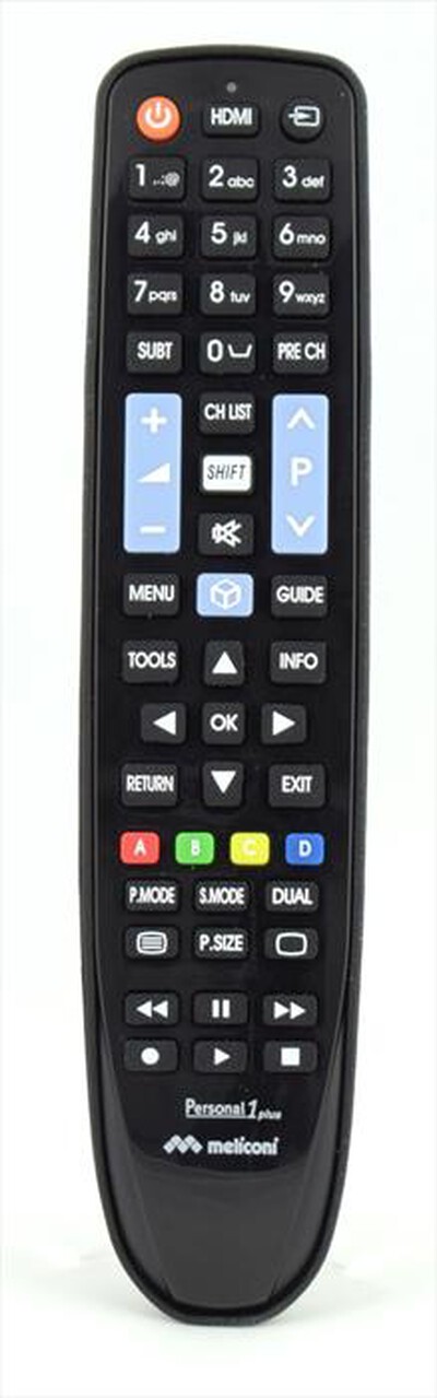 MELICONI - Telecomando di ricambio per TV Gumbody Personal 1-Nero