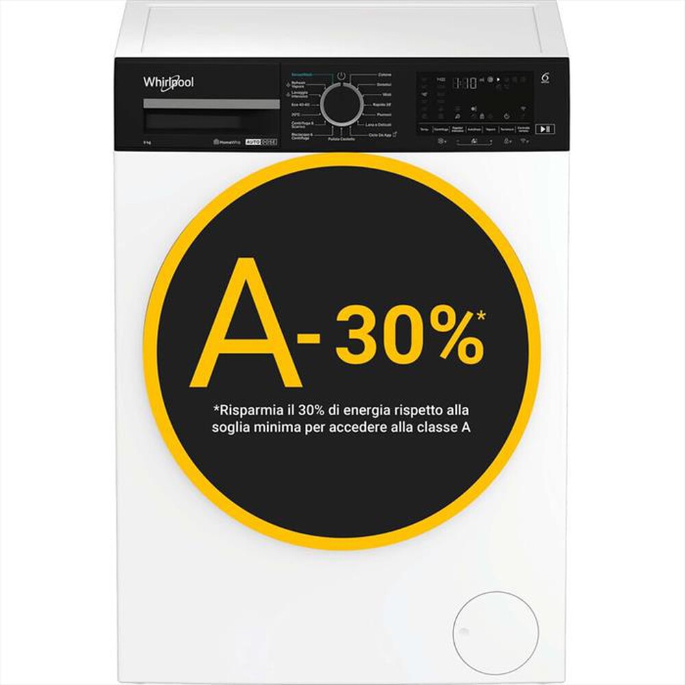 Immagine del prodotto WHIRLPOOL - Lavatrice WPM99WADSIT 9Kg Classe A-Bianco