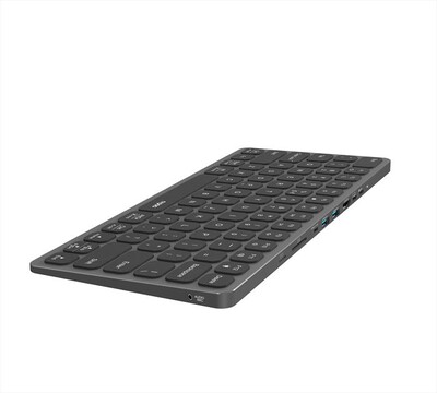 RAPOO - Keyboard with USB-C Hub UCK-6001-Dark Grey / Grigio Scuro