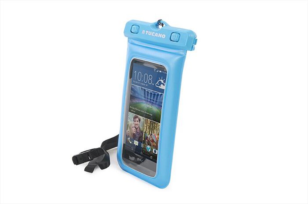 "TUCANO - Waterproof - Custodia galleggiante smartphone 5\"-Azzurro"