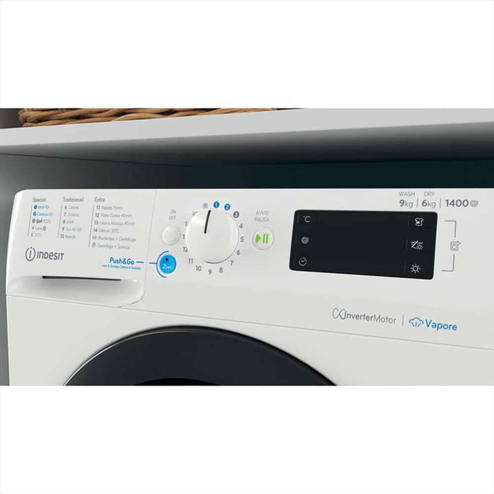"INDESIT - Lavasciuga BDE 96436 WKV IT 9/6 Kg Classe A-Bianco"