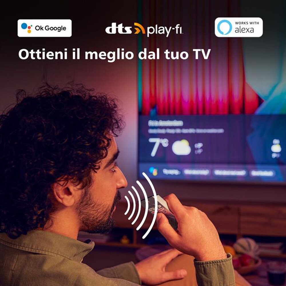 "PHILIPS - Ambilight Smart TV OLED UHD 4K 48\" 48OLED718/12-Metallo"