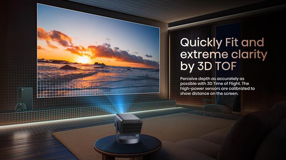 "HISENSE - Mini Proiettore Smart 4K C2 PRO-Metallo - Grigio Carbone"