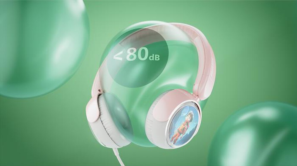 Immagine del prodotto PHILIPS - Cuffie on-ear cablate per bambini TAK2000PK/00-Pink