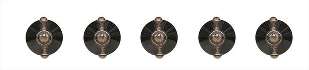 "GLEM GAS - 9NMA0N Kit 5 manopole Tradition-NERO/BRONZO"
