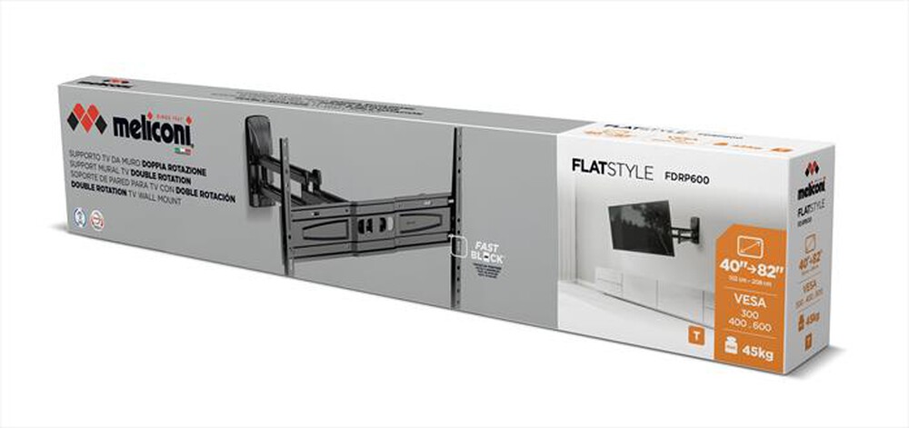 Immagine del prodotto MELICONI - Supporto TV FLATSTYLE FDRP 600 IT-Nero