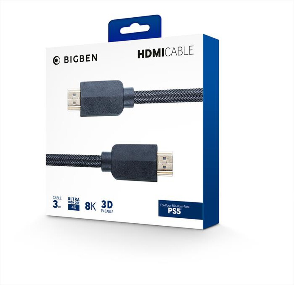 "BIG BEN - CAVO HDMI 2.1 PS5 NERO 3 MT-Nero"