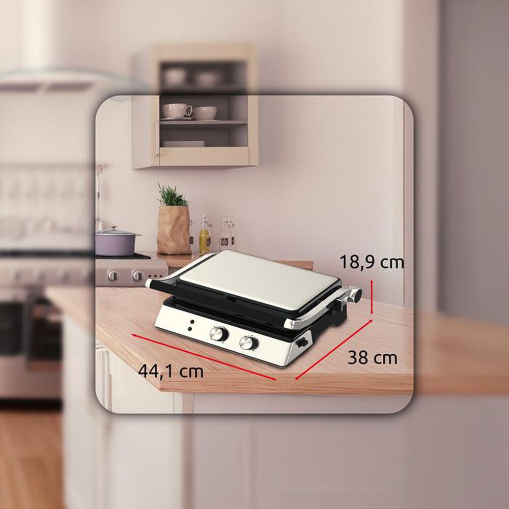 Immagine del prodotto MELCHIONI FAMILY - Bistecchiera BURGERONE 34-Silver / Acciaio