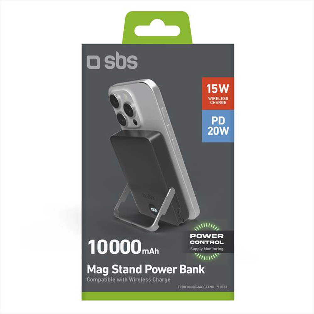 Immagine del prodotto SBS - Powerbank TEBB10000MAGSTAND-Nero