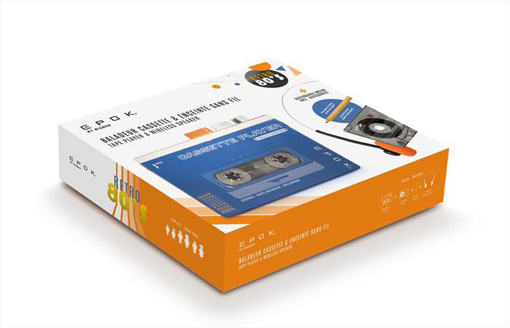 Immagine del prodotto BIG BEN - BTTAPEBL- SPEAKER BT "WALKMAN" CON MUSICASSETTA RE-Multicolore