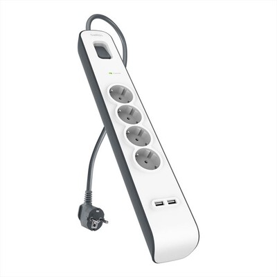 BELKIN - Protezione dalle sovratensioni con 4 prese CA-Bianca