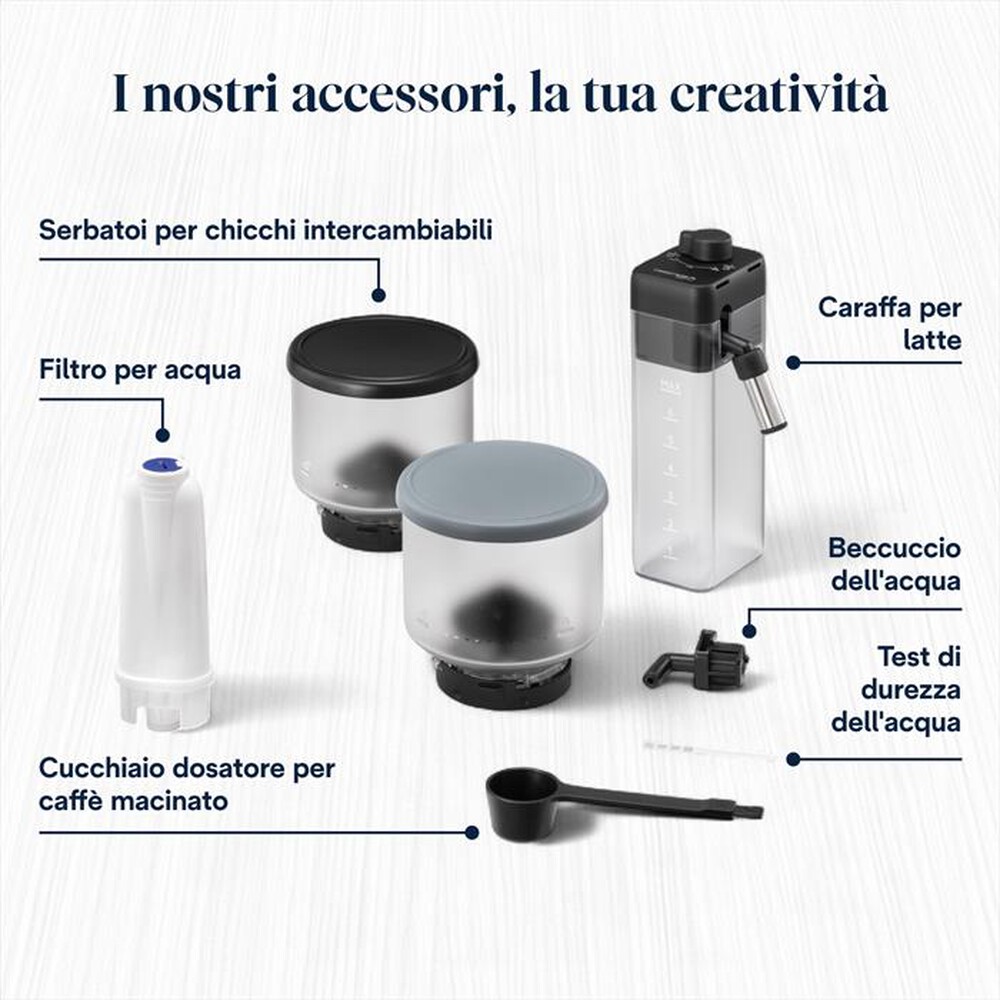 Immagine del prodotto DE LONGHI - Macchina da caff&egrave; automatica RIVELIA EXAM440.55.G-Grigio (pebble grey)
