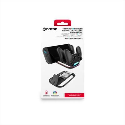 NACON - RICARICA PER SWITCH 2 E 2 CONTROLLER PRO-Nero