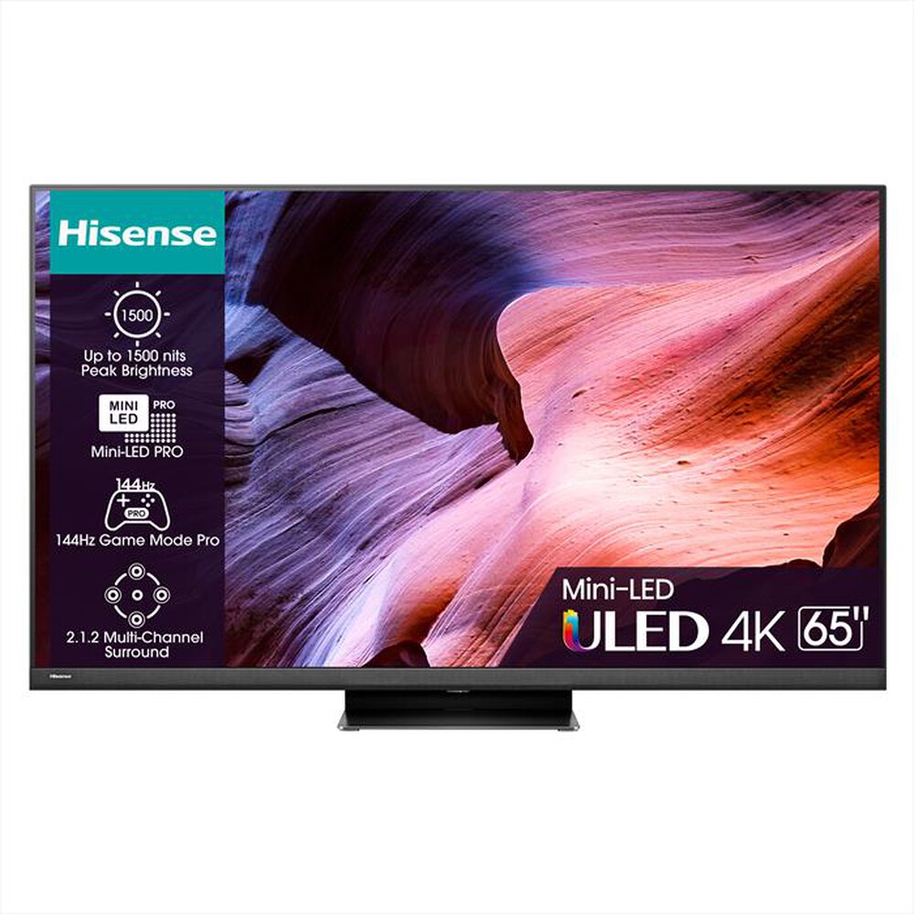 "HISENSE - Smart TV MINI LED UHD 4K 65\" 65U8KQ-Black"