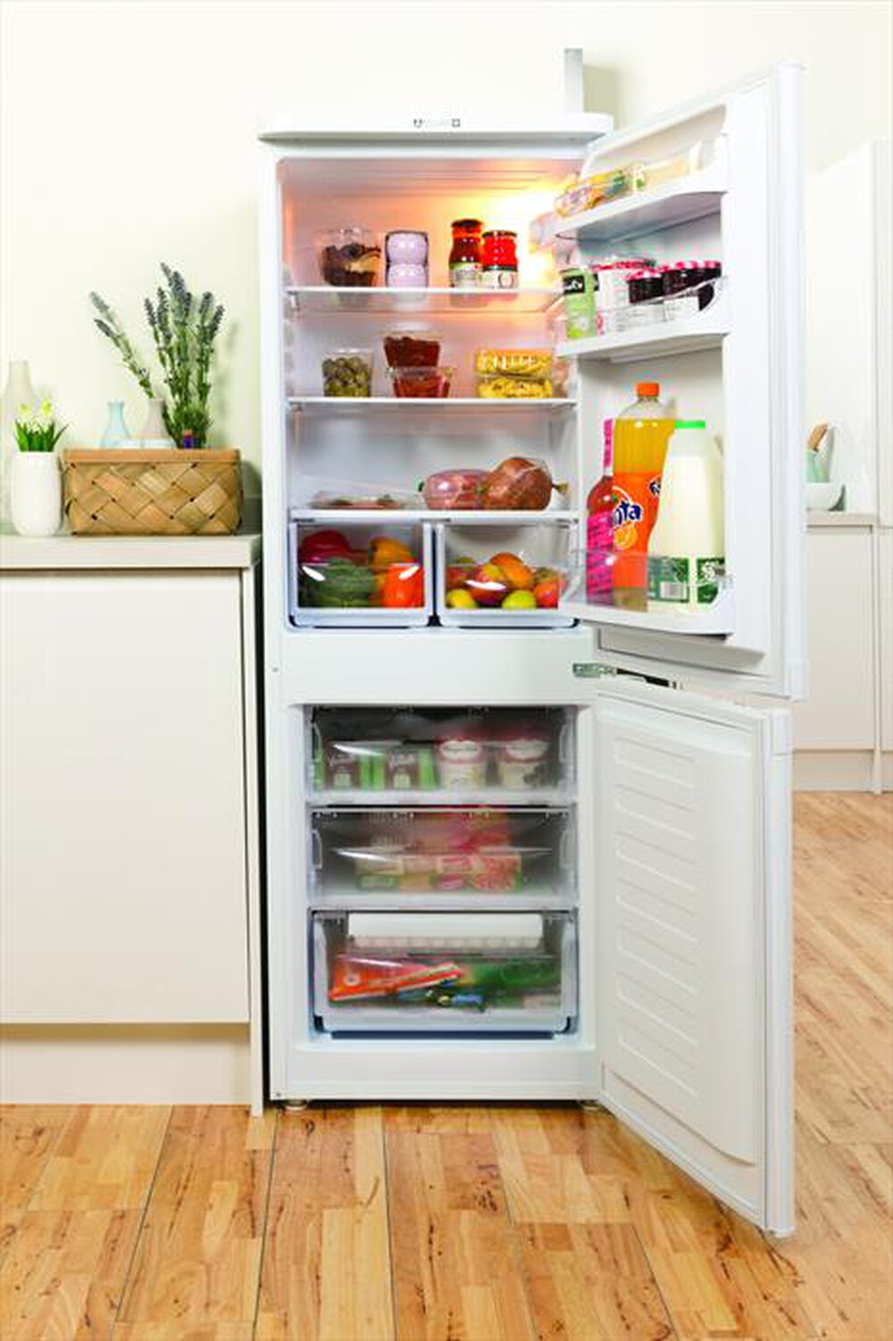 "INDESIT - Frigorifero combinato NCAA 55  228lt-Bianco"