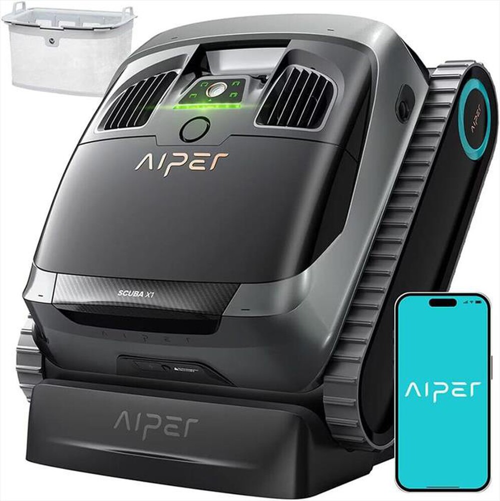 "AIPER - Robot per piscina SCUBA X1-Nero"