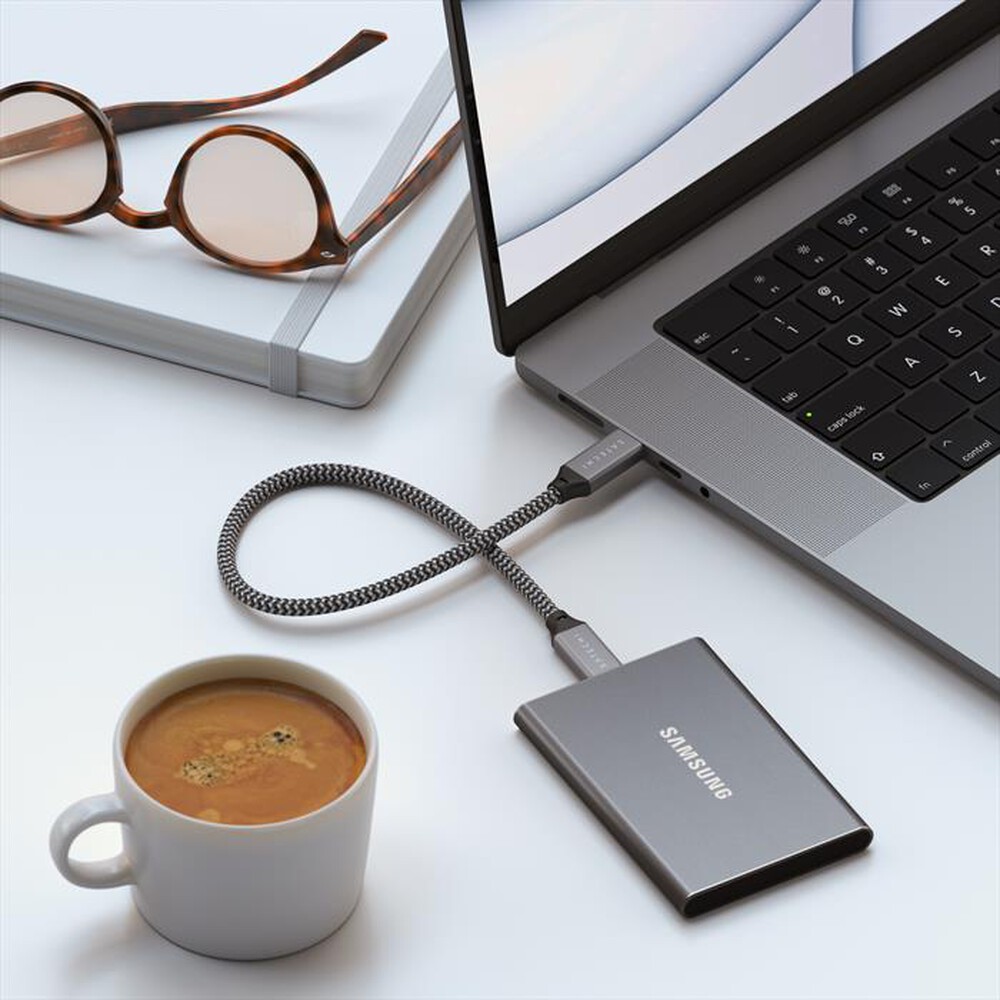 "SATECHI - CAVO USB4 A USB-C 25CM-grigio"