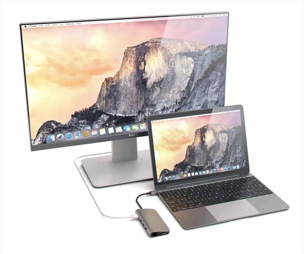 "SATECHI - ADATTATORE USB-C MULTI-PORTA 4K ETHERNET-space grey"