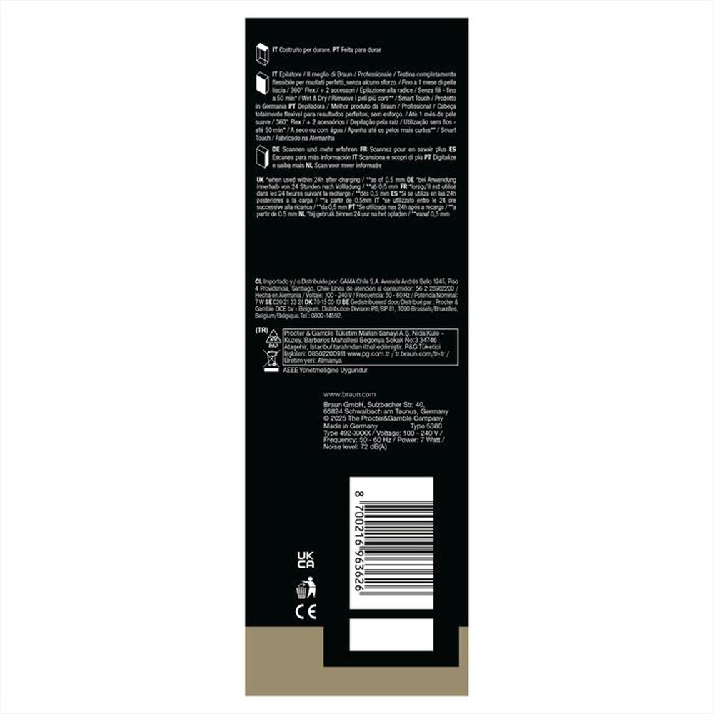 Immagine del prodotto BRAUN - BRAUN LEGEPIL SES9-011 3D GLD BOX MN-ORO