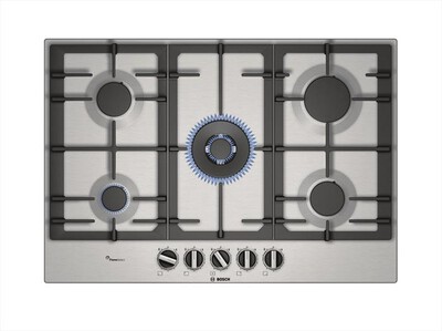 BOSCH - Piano cottura a gas PCQ7A5B90 5 fuochi 75cm-Inox