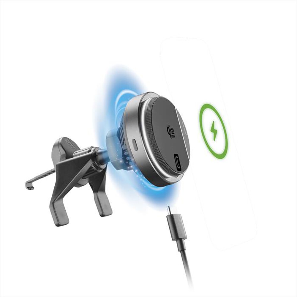 Immagine del prodotto CELLULARLINE - Supporto auto FREEZE MAG QI2 25W-Nero