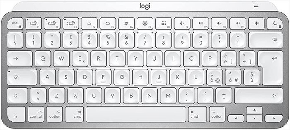 "LOGITECH - MX Keys Mini Minimalist Wireless per Mac-Pale Grey"