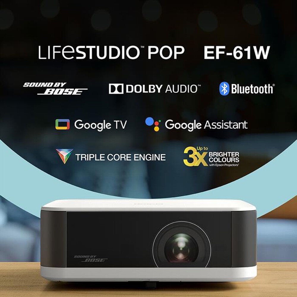 Immagine del prodotto EPSON - Videoproiettore EF-61W-Diamond White