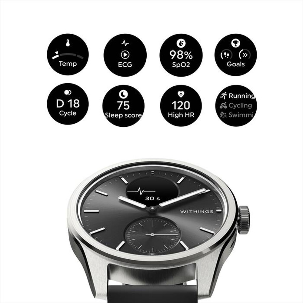 "WITHINGS - ScanWatch 2 42mm-Nero"