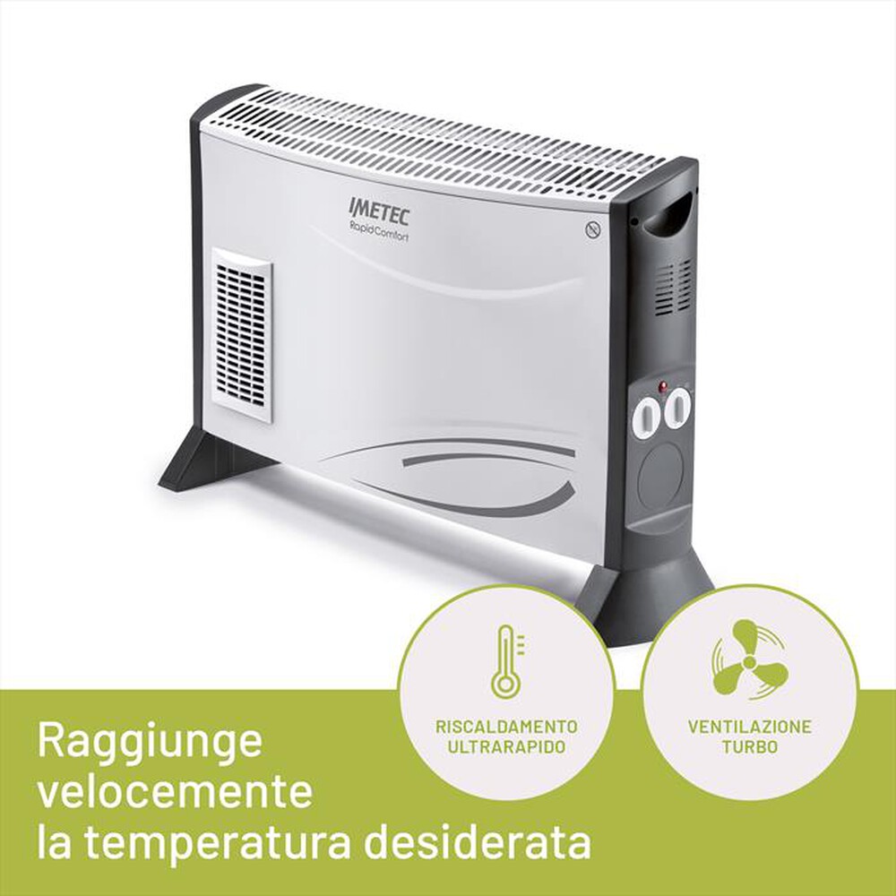 Immagine del prodotto IMETEC - Termoconvettore RAPID COMFORT-Bianco/Grigio