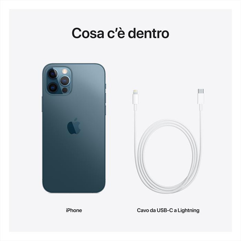 "APPLE - iPhone 12 Pro 256GB OTTIMO BATTERIA NUOVA-Blu Pacifico"